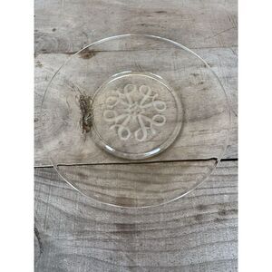 Vintage‎ AVON Etched Glass Four-A 8" Collector Plate Sales Rep Gift 1970s w Box